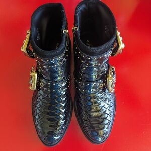 Kurt Geiger Black and Gold Women's Shoes